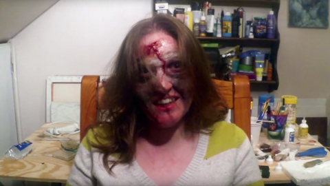 How To Create a Zombie Makeup Using Silicone Rubber