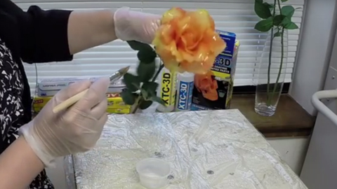 How To Coat a Flower With Resin