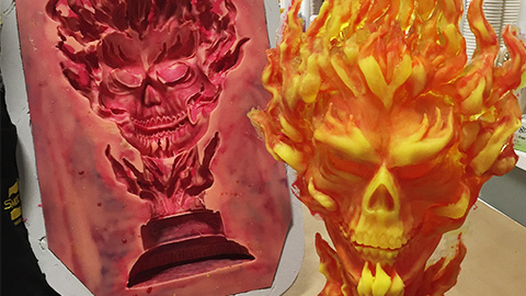 How To Mold and Cast a Resin Sculpture - Ghost Rider