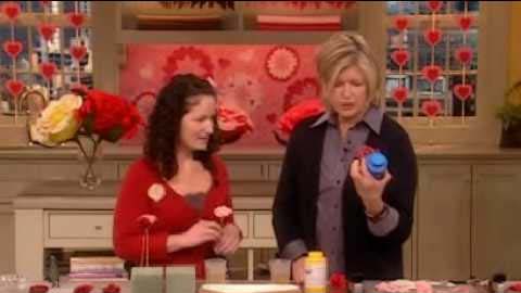 Martha Stewart Makes Resin Flower Barrettes