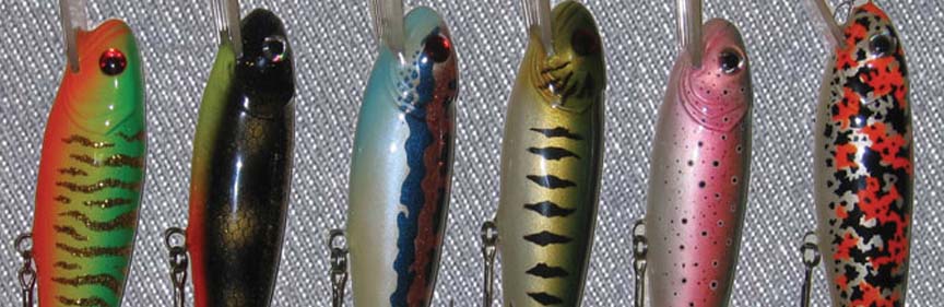 Custom Fishing Lures created with Feather Lite™