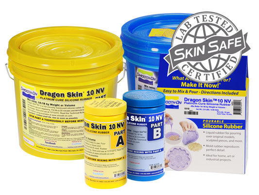 Dragon Skin 10 Fast - Addition Cure Silicone Rubber Compound - Pint Unit