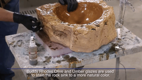 How to Make a Mold of a Rock for a Concrete Sink