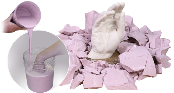 Ange Nature eshop  KIT DE MOULAGE (450 GR ALGINATE + 1 KG PLATRE)