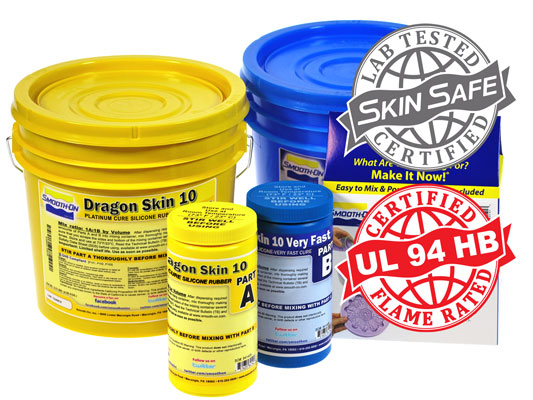 Dragon Skin 10 Fast - Addition Cure Silicone Rubber Compound - Pint Unit