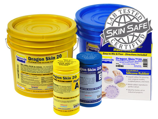 Smooth-On Dragon Skin 20 Mold Making Silicone Rubber - Trial Assorted Sizes